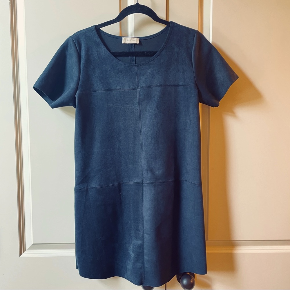 EUC Altar’d State Navy Sueded mini dress